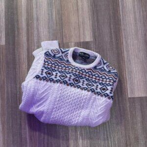 BROOKS BROTHERS XL Men's Sweater. Off White Textured Sweater